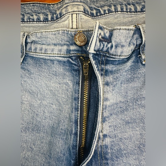 GAP ’90s Loose High Rise Jeans Women’s 32 14R Distressed Raw Hem - Picture 4 of 8